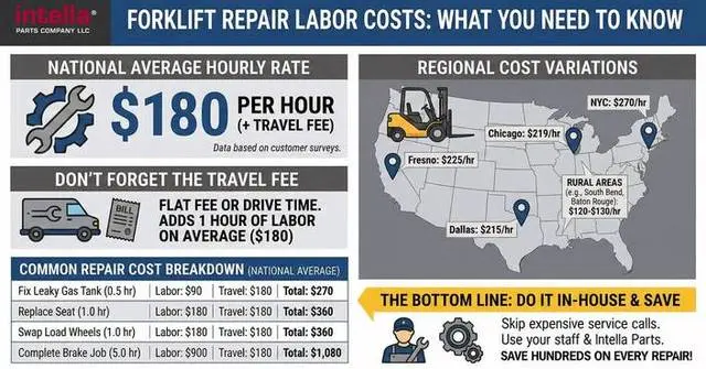 Intella Parts Releases 2026 Forklift Dealer Labor Rate Survey, Reveals